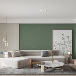 3D66 2021 Living Room Nordic Style CrM016 