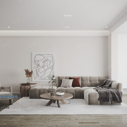3D66 2021 Living Room Nordic Style VrM004 