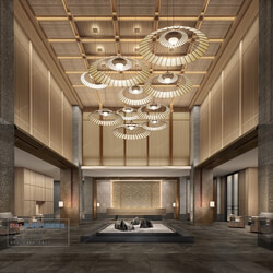 3D66 2021 Lobby Reception Chinese Style VrC001 