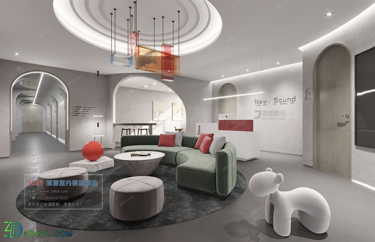 3D66 2021 Lobby Reception Modern Style CrA011