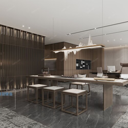 3D66 2021 Office Meeting Reception Room Chinese Style CrC003 