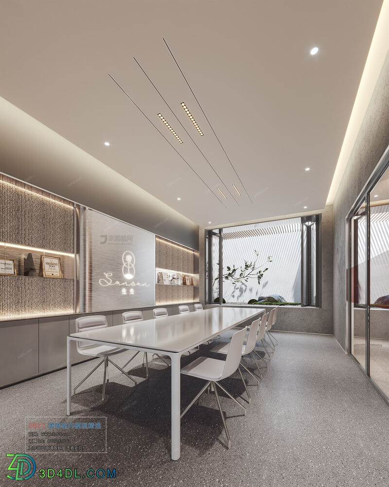 3D66 2021 Office Meeting Reception Room Modern Style CrA006