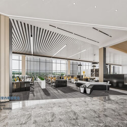 3D66 2021 Office Meeting Reception Room Modern Style CrA011 