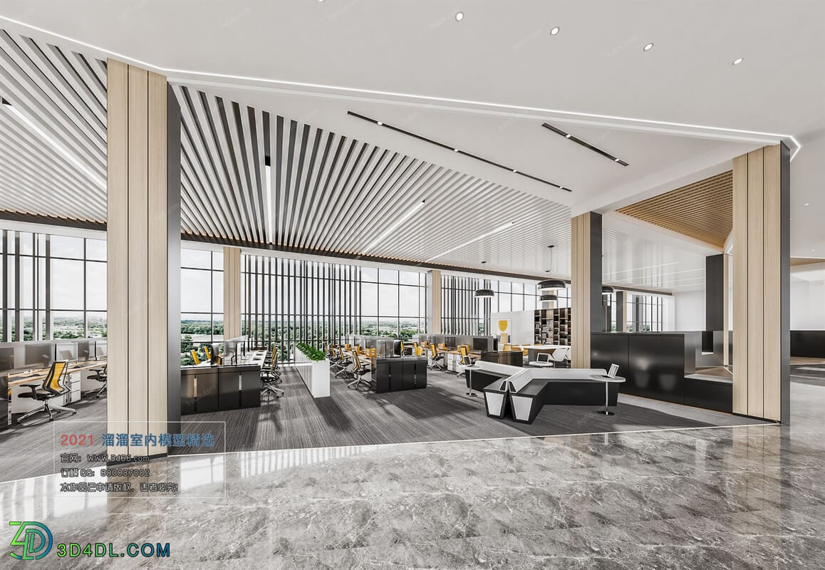3D66 2021 Office Meeting Reception Room Modern Style CrA011