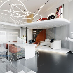 3D66 2021 Office Meeting Reception Room Modern Style CrA012 