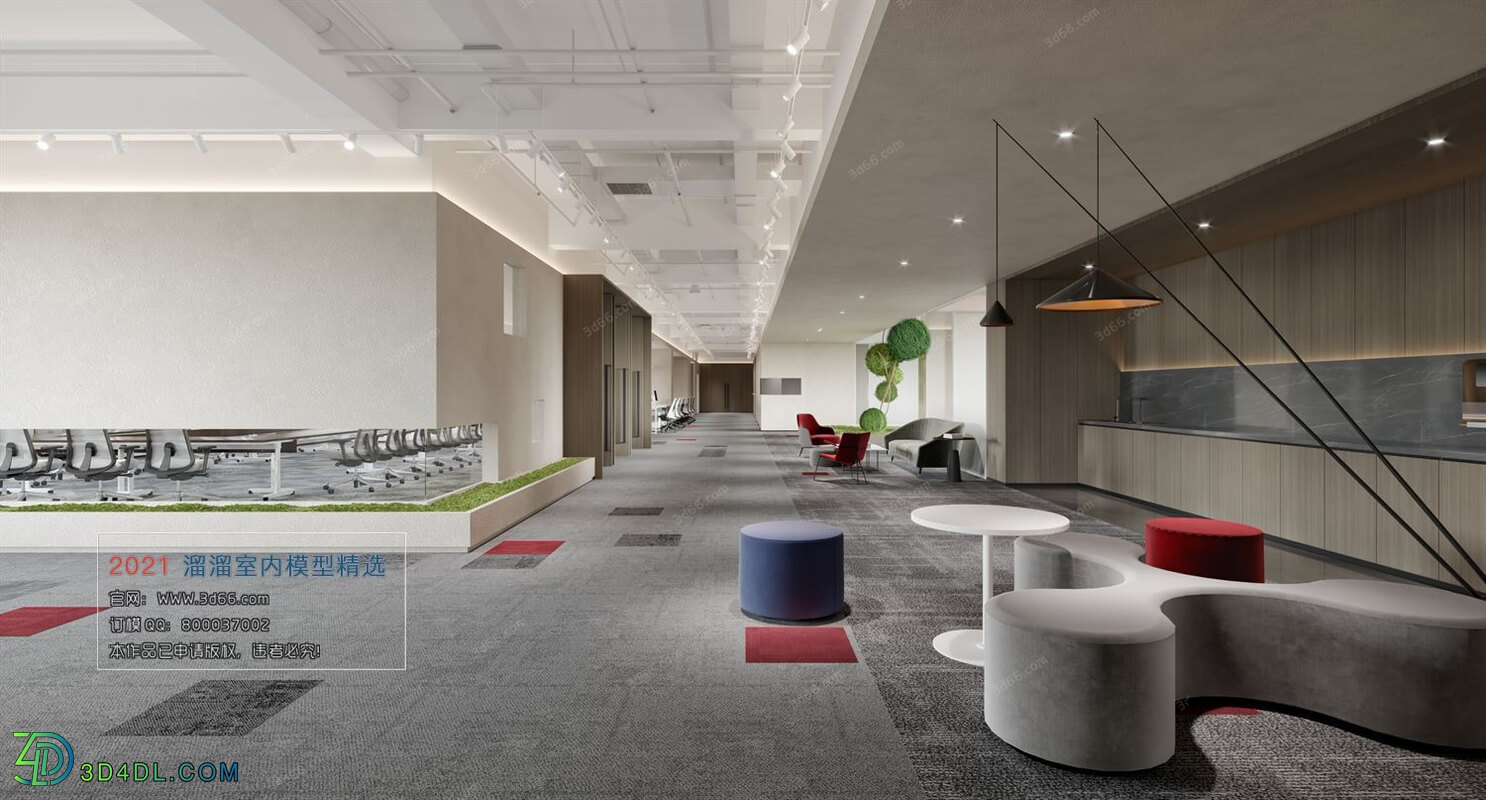 3D66 2021 Office Meeting Reception Room Modern Style CrA018