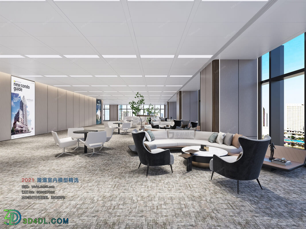 3D66 2021 Office Meeting Reception Room Modern Style VrA001