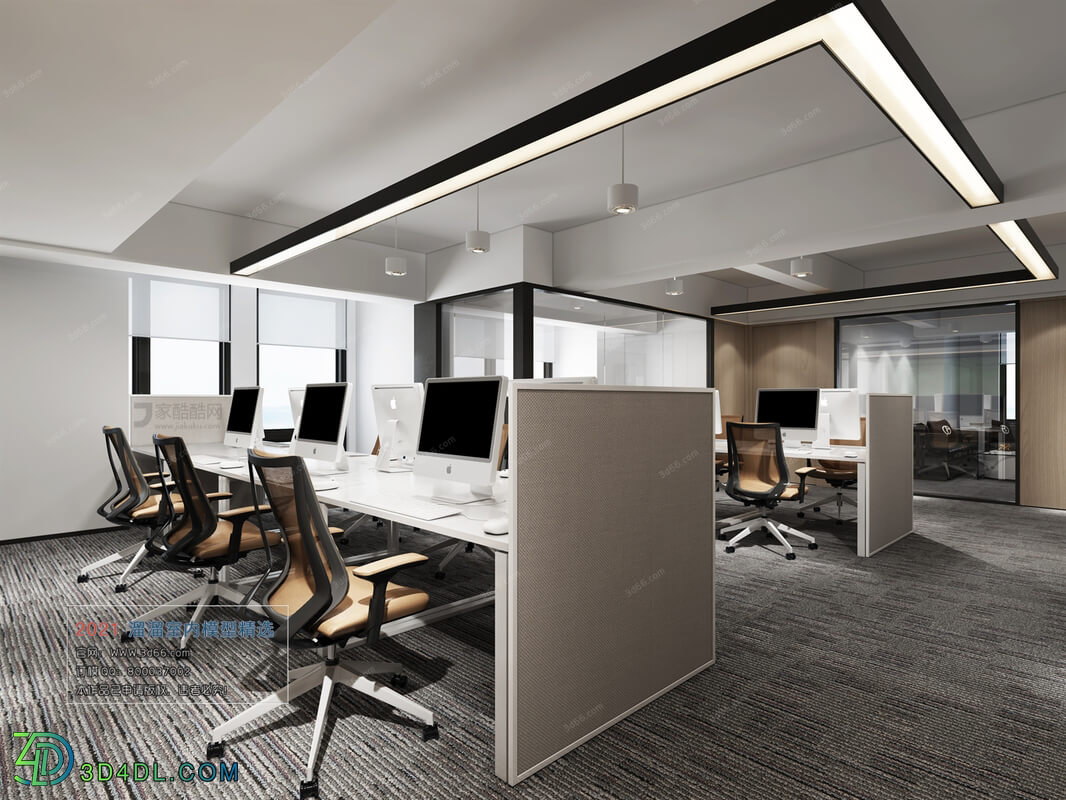 3D66 2021 Office Meeting Reception Room Modern Style VrA003