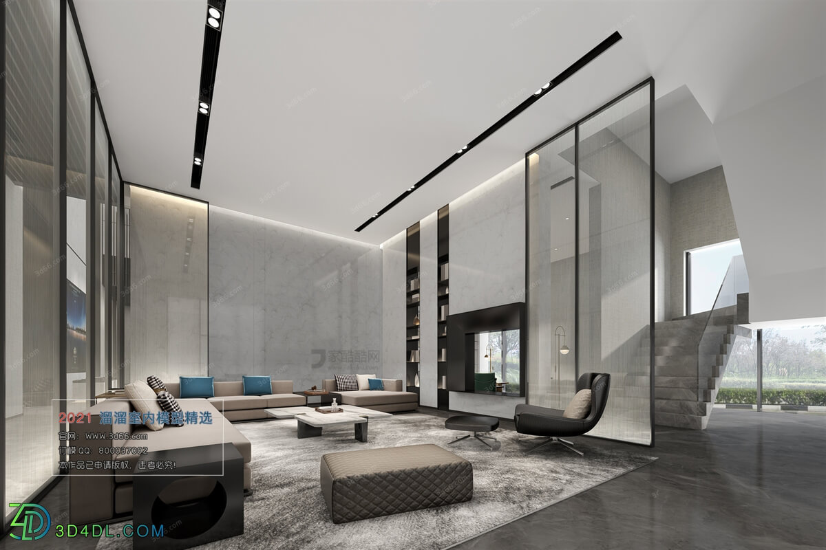 3D66 2021 Office Meeting Reception Room Modern Style VrA006