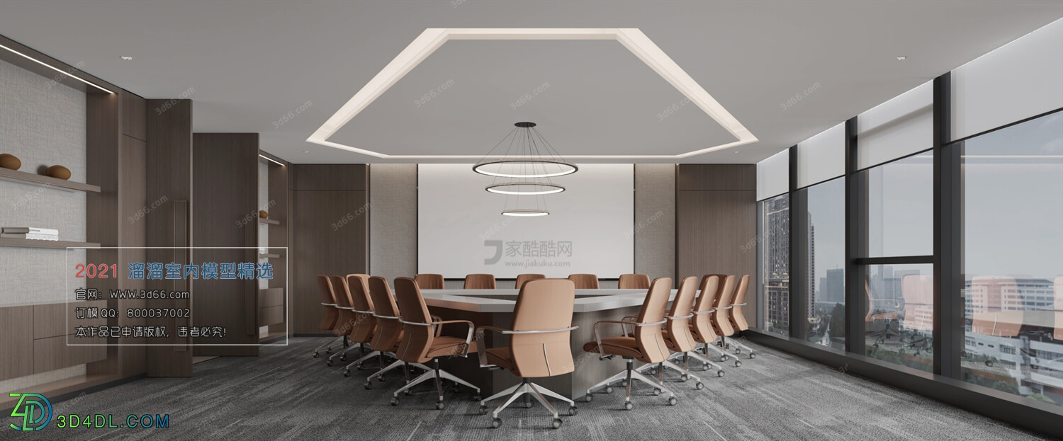 3D66 2021 Office Meeting Reception Room Modern Style VrA016
