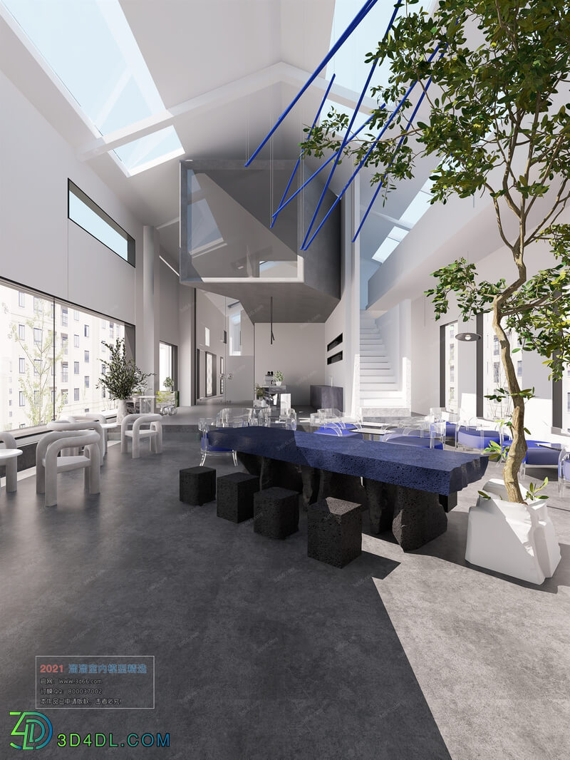 3D66 2021 Office Meeting Reception Room Modern Style VrA017