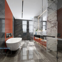 3D66 2021 Toilet Bathroom Modern Style CrA002 
