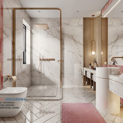 3D66 2021 Toilet Bathroom Modern Style VrA002 