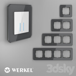 OM Glass frames for sockets and switches Elite Grafit Werkel Miscellaneous 3D Models 
