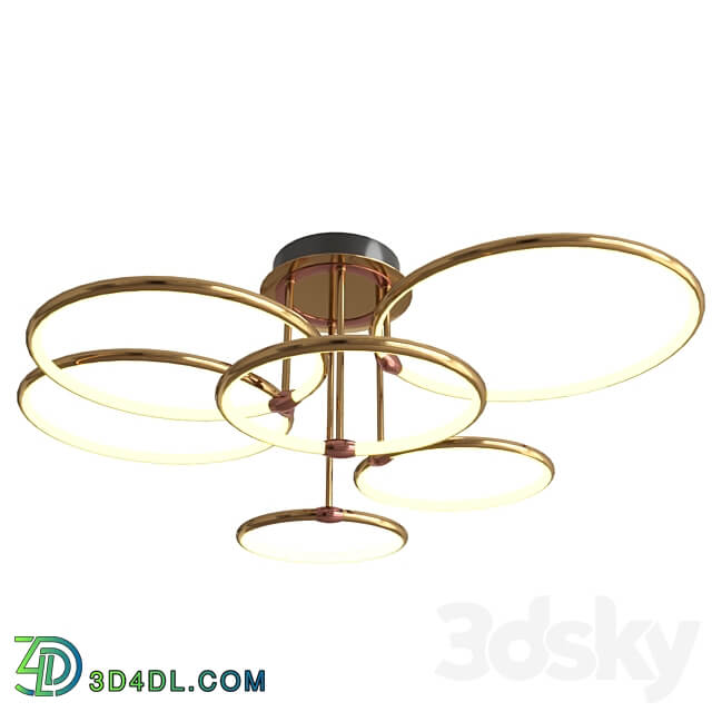 Hoopla Gold 40.3914 OM Ceiling lamp 3D Models