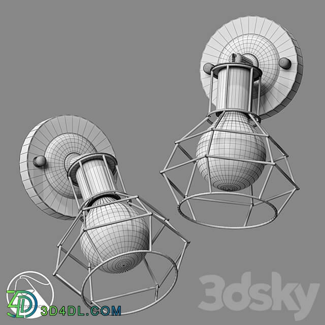 LampsShop.com B4333a Sconce Puste 3D Models