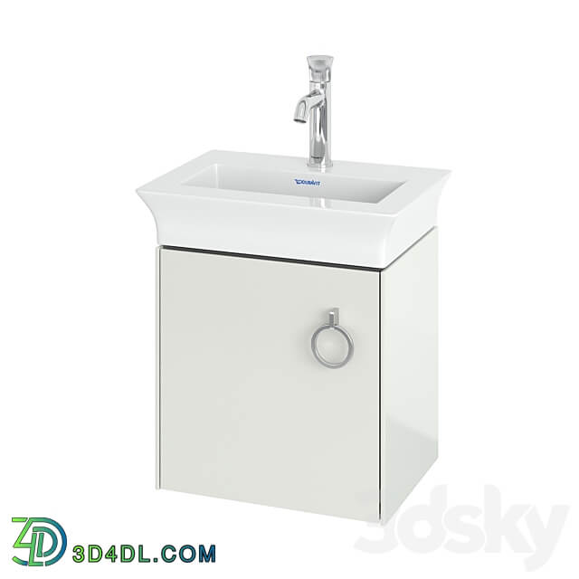 OM Duravit White Tulip Hanging bedside table WT4250L 3D Models