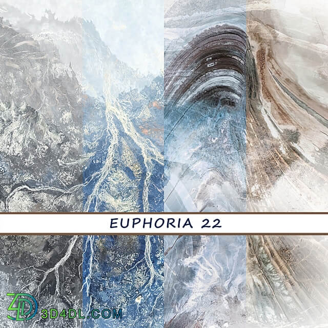 Designer wallpapers EUPHORIA 22 pack 7 3D Models