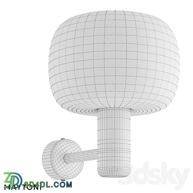 Wall lamp sconce MOD411WL 01G 3D Models