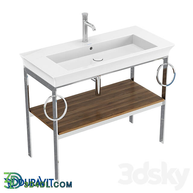 OM Duravit White Tulip metal floor console WT4547 B 3D Models