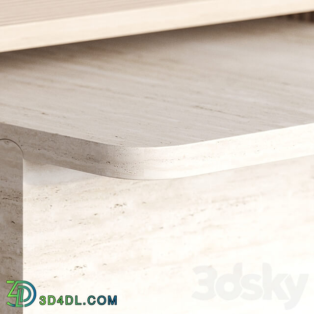 Stick and Stone center table by Dooq 3D Models