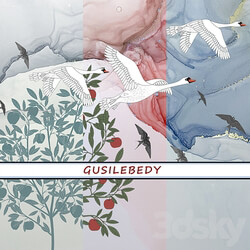 Design wallpaper GUSILEBEDY pack 4 3D Models 