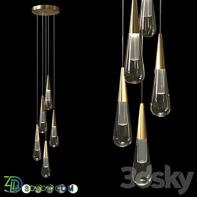 Pendant lamp IT Drop 5 Pendant light 3D Models