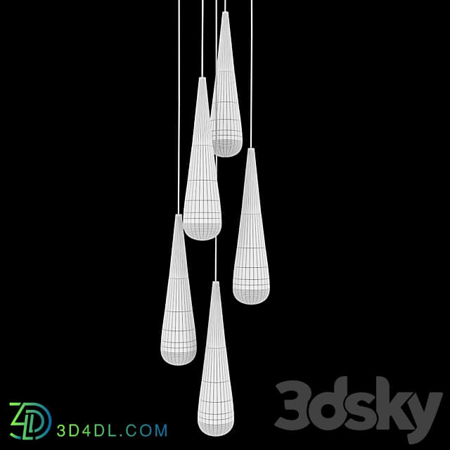 Pendant lamp IT Drop 5 Pendant light 3D Models