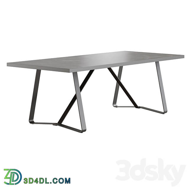 skyline design horizon dining set 2 Table Chair 3D Models
