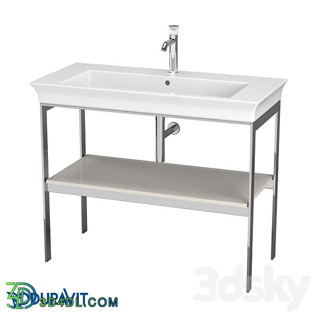 OM Duravit White Tulip metal floor console WT4541 3D Models