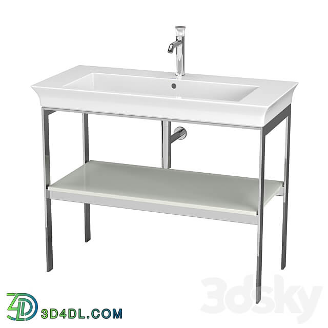 OM Duravit White Tulip metal floor console WT4541 3D Models