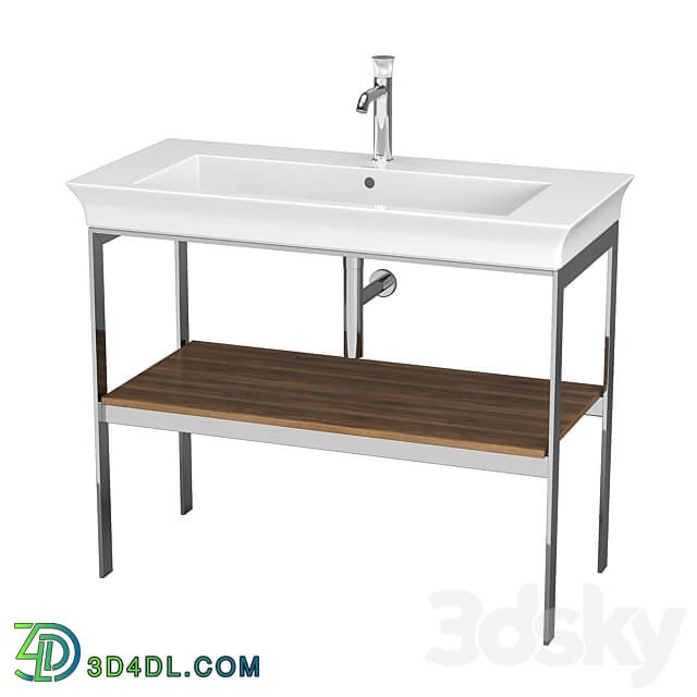 OM Duravit White Tulip metal floor console WT4541 3D Models