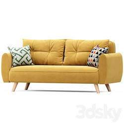 Beatrix Yellow sofa bed 3D Models 
