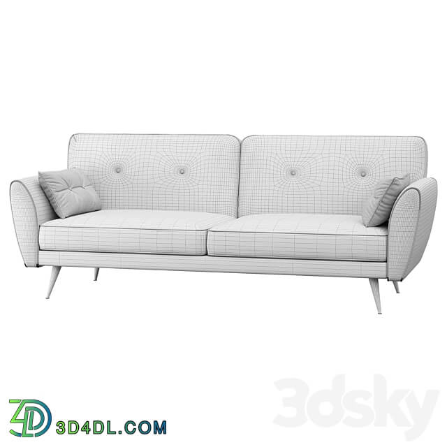 Edinburgh Orange sofa bed 3D Models