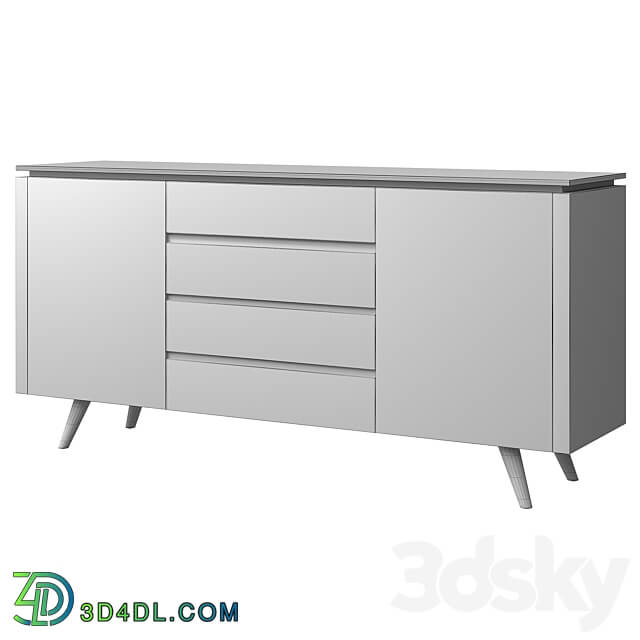 Sideboard with Nottingham ceramic top Sideboard Chest of drawer 3D Models