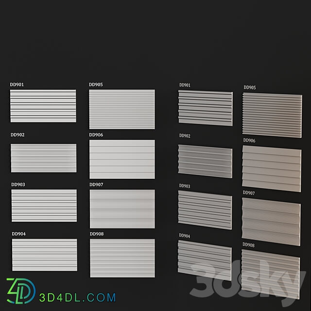 Panels DECOR DIZAYN 3D Models