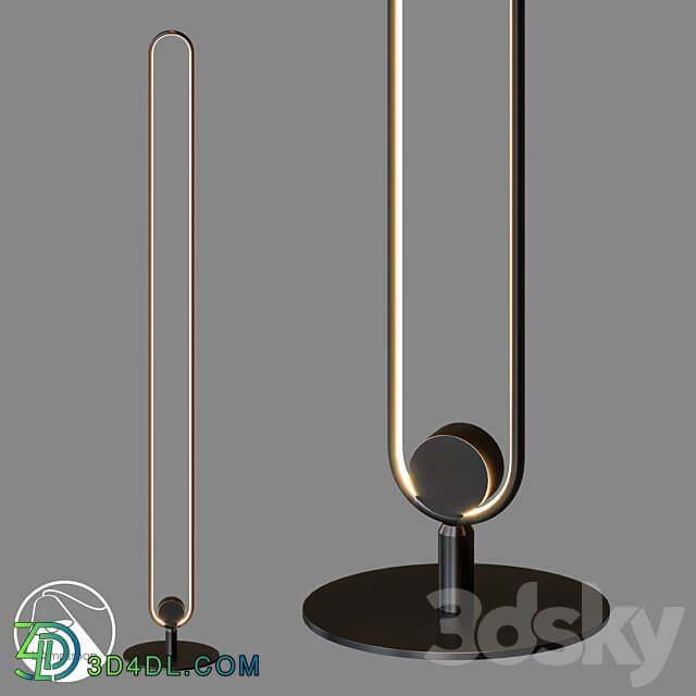 LampsShop.com T6059 Floor Lamp Ellirse 3D Models