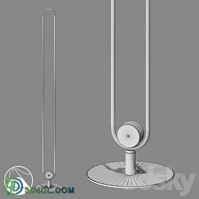 LampsShop.com T6059 Floor Lamp Ellirse 3D Models