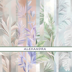 Designer wallpapers ALEXANDRA pack 1 3D Models 