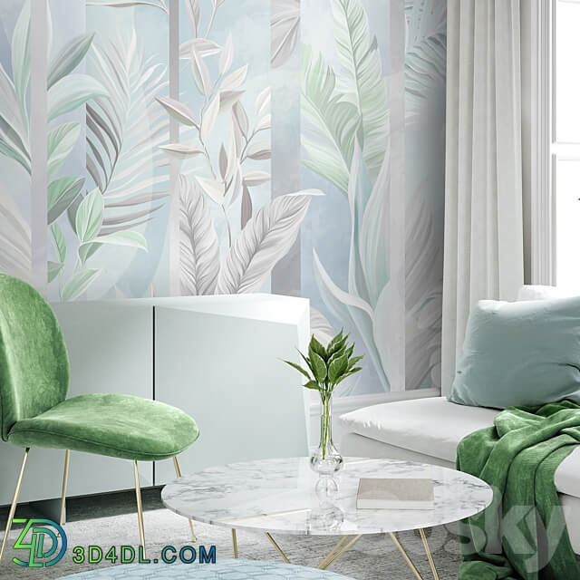 Designer wallpapers ALEXANDRA pack 1 3D Models