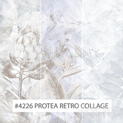 Creativille wallpapers 4226 Protea Retro Collage 3D Models 
