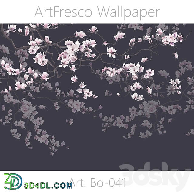 ArtFresco Wallpaper Designer seamless wallpaper Art. Bo 041OM 3D Models