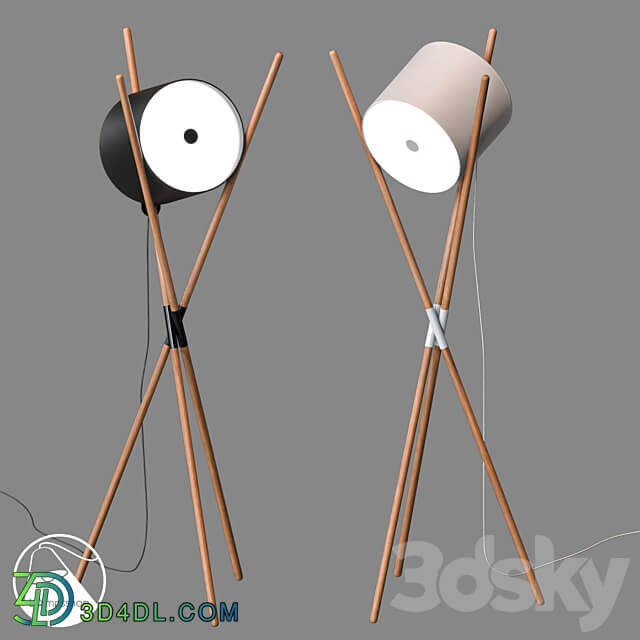 LampsShop.com T6046 Floor Lamp Spooly 3D Models