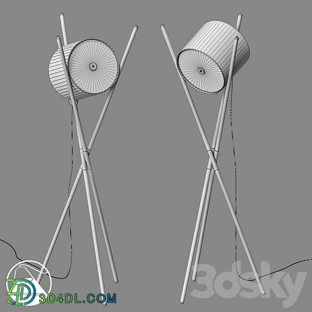 LampsShop.com T6046 Floor Lamp Spooly 3D Models