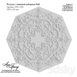 Rosette with stucco 30 lepgrand.ru 3D Models 