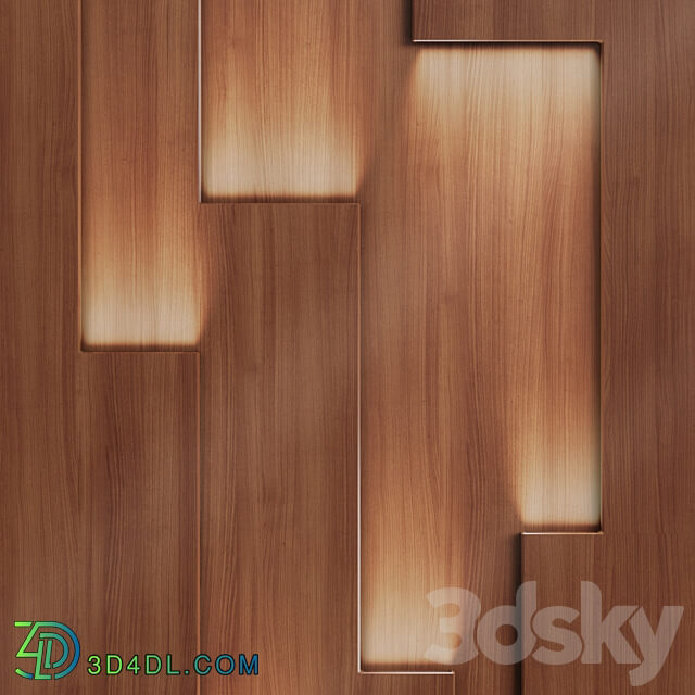 STORE 54 Tetris wall panels MODULE 1 3D Models