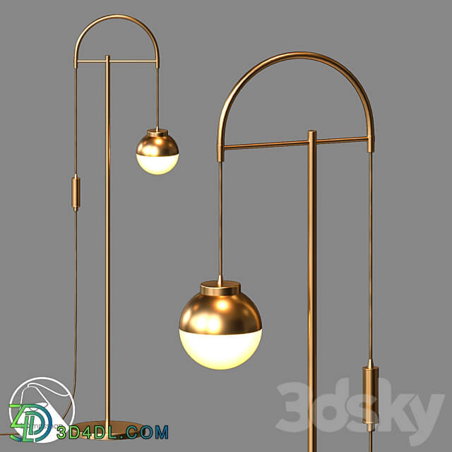 LampsShop.com T6007 Floor Lamp Orb B 3D Models