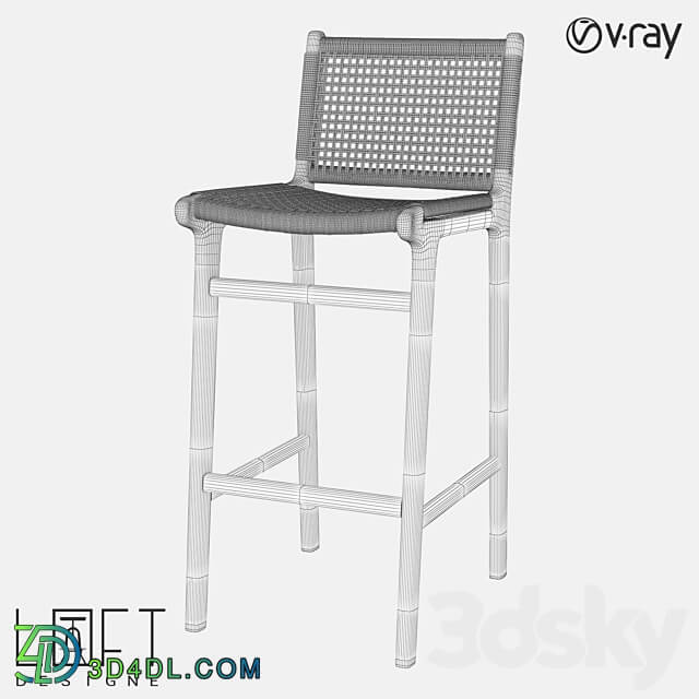 Bar stool LoftDesigne 1560 model 3D Models