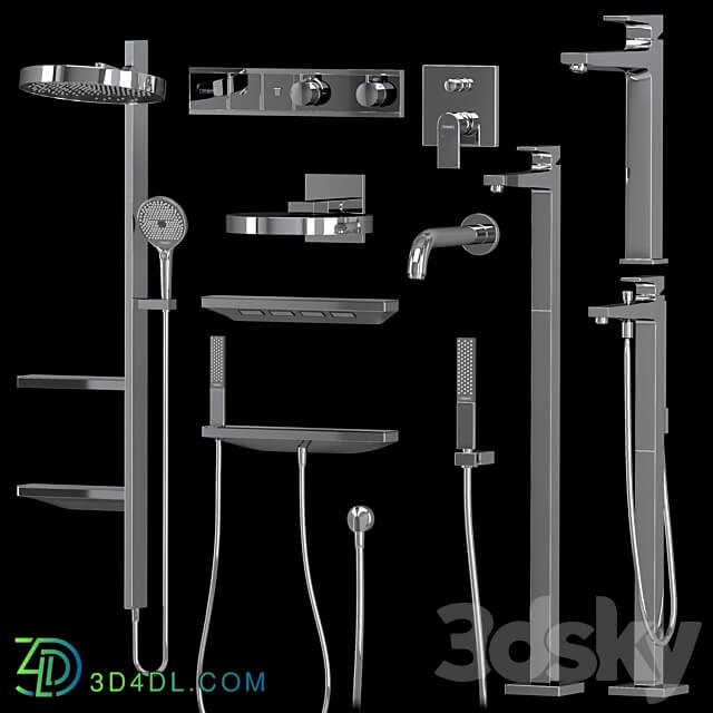 Hansgrohe set Rainfinity Metropol 3D Models