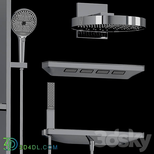 Hansgrohe set Rainfinity Metropol 3D Models